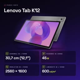 Lenovo Tab K12 Wi-Fi 8GB/128GB Gris 12,1 pulgadas IPS 90Hz Dimensity 6400 10200mAh - características, 90 Hz