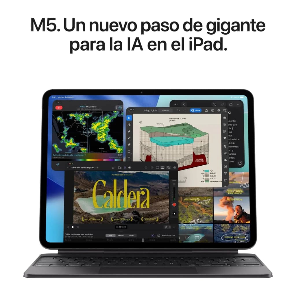 Apple iPad Pro 11 pouces M5 Wi-Fi + Cellular 512Go Noir OLED 120Hz 5G + LTE - écran