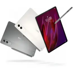 Lenovo Yoga Tab 11,1 pouces Wi-Fi 12Go/256Go Blanc Snapdragon 8 Gen 3 8860mAh - face avant avec stylet, dos