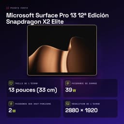 Microsoft Surface Pro 13 12.ª Edição Snapdragon X2 Elite 16GB/1TB Dourado 13 polegadas OLED 120Hz 53Wh 15,5h - WiFi 7.0