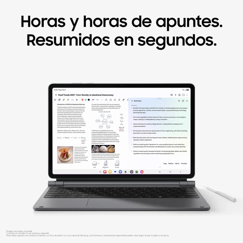 Samsung Galaxy Tab S12+ 5G 12GB/256GB Cinzento S Pen incluída 12,6 polegadas Dynamic AMOLED 2X 10600mAh - 220,2 GB