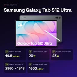 Samsung Galaxy Tab S12 Ultra 12GB/256GB Cinzento S Pen 14,6 polegadas Dynamic AMOLED 2X 11600mAh - características, 12 GB