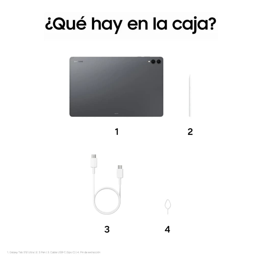 Samsung Galaxy Tab S12 Ultra 12GB/256GB Cinzento S Pen 14,6 polegadas Dynamic AMOLED 2X 11600mAh - 3,5 GHz