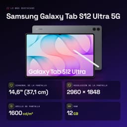 Samsung Galaxy Tab S12 Ultra 5G 12GB/256GB Cinzento S Pen incluído Dynamic AMOLED 2X 120Hz - características