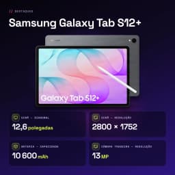 Samsung Galaxy Tab S12+ 12GB/256GB Gris S Pen incluido 12,6 pulgadas Dynamic AMOLED 2X 10600mAh - características, 3,5 GHz