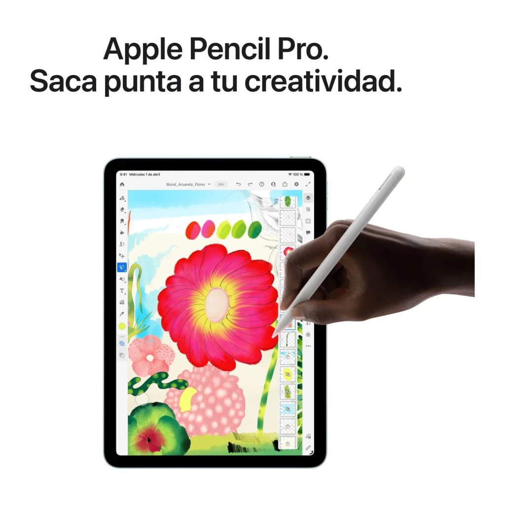 Apple iPad Air M4 13 pouces 128 Go Gris Sidéral 5G - 12 GB