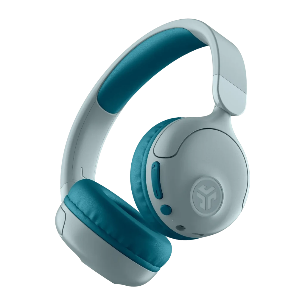 Auriculares de diadema JLab JBuddies Pop Cancelación de Ruido Bluetooth 5.2 Verde Azulado