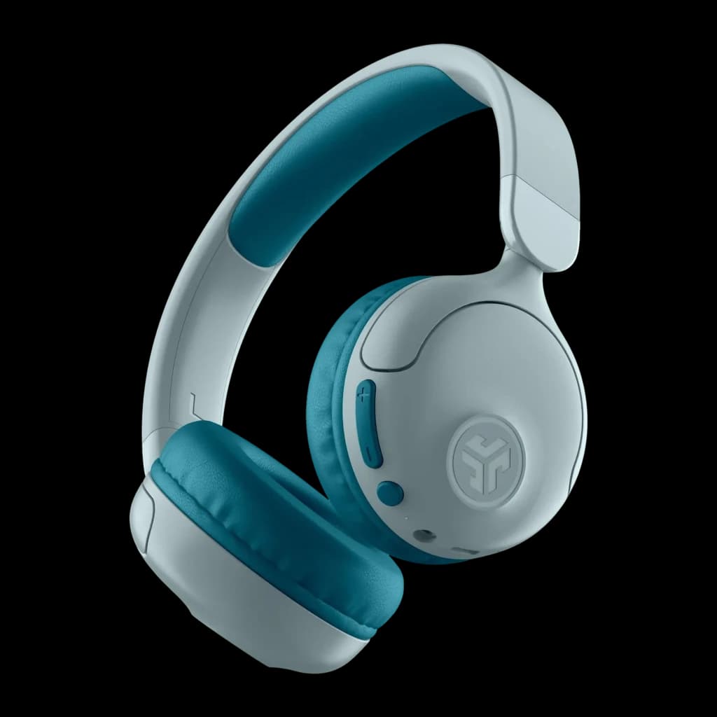Auriculares de diadema JLab JBuddies Pop Cancelación de Ruido Bluetooth 5.2 Verde Azulado