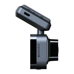 Dashcam Botslab G980H Pro Preto 2CH 4K + 2K GPS - suporte articulado, slot microSD e lente frontal visíveis
