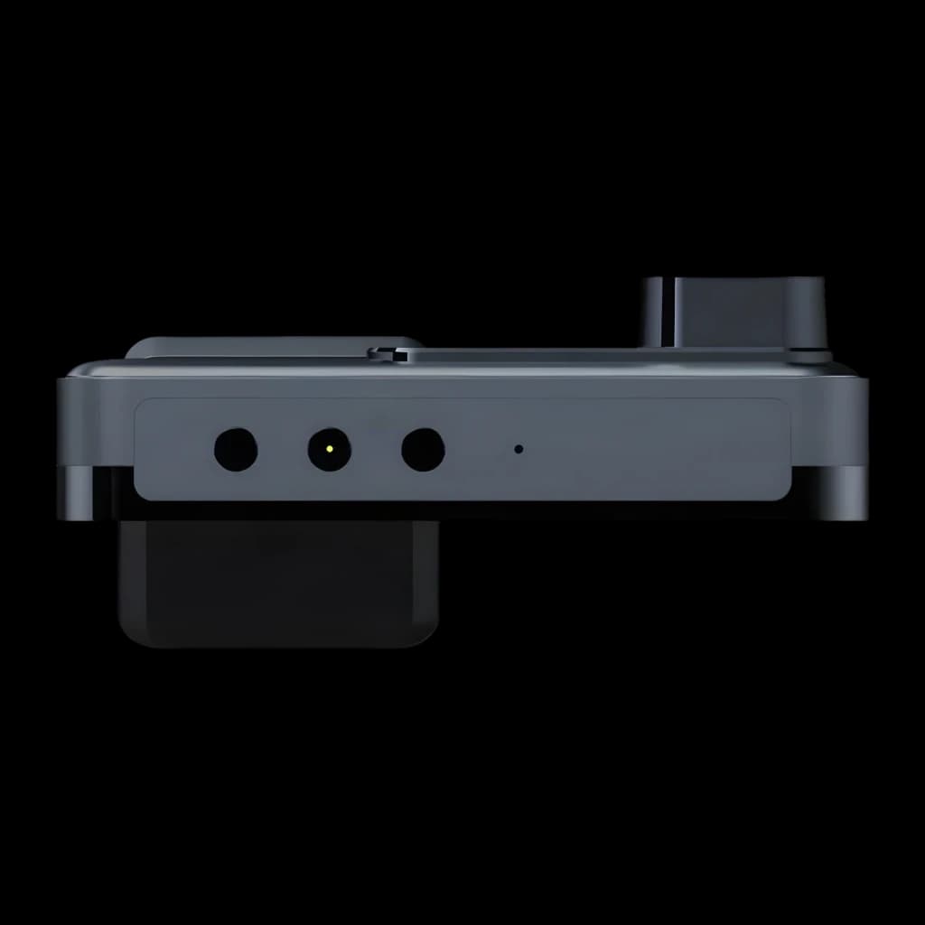 Dashcam Botslab G980H Pro Preto 2CH 4K + 2K GPS - portas de conexão, LED indicador e câmara traseira integrada