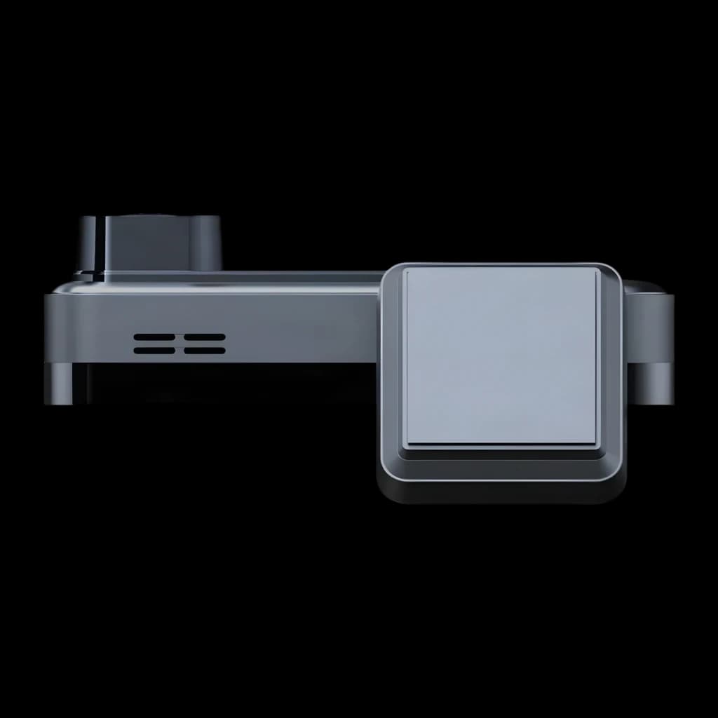 Dashcam Botslab G980H Pro Preto 2CH 4K + 2K GPS - corpo principal e câmara traseira quadrada com lente
