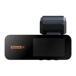 Dashcam Botslab G980H Pro Preto 2CH 4K + 2K GPS - ecrã e logótipo BotsLab 4K com câmara traseira acima