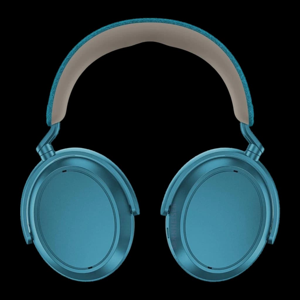 Casque Sennheiser Momentum 4 Wireless Réduction de Bruit ANC Arceau Bluetooth 5.2 - coussinets bleus et arceau