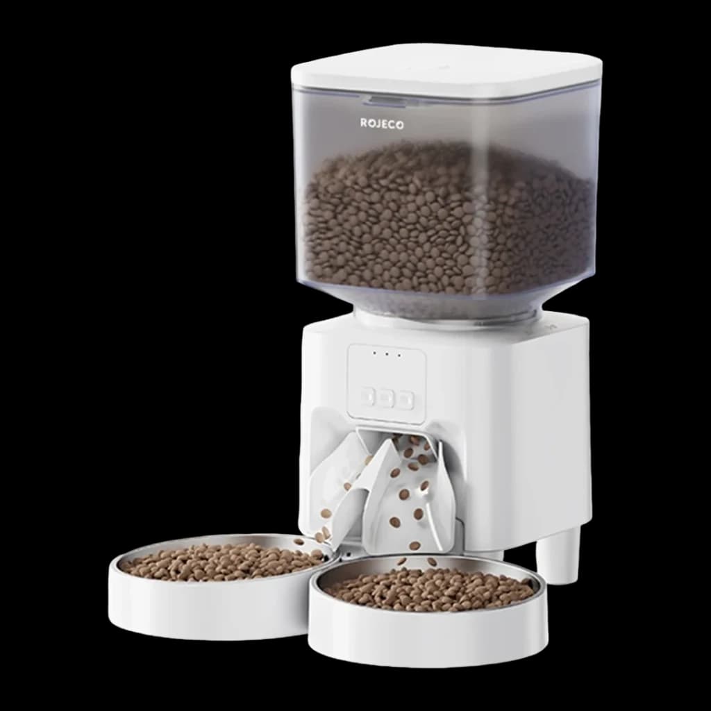 Distributeur Automatique Rojeco Double 4,5L WiFi App Blanc