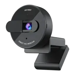 Webcam eMeet C950 4K Micrófono con IA Negro - lente con cubierta deslizante y clip