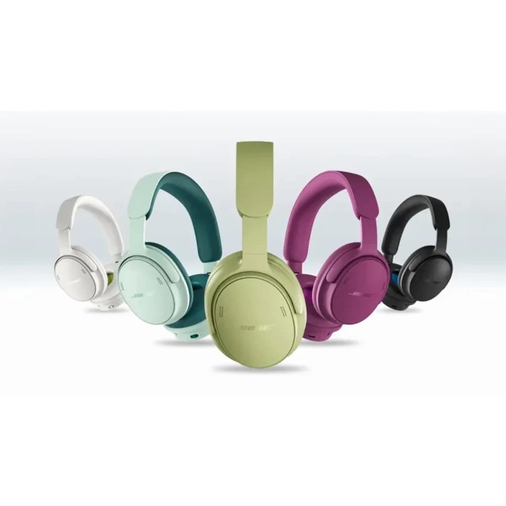 Casque Bose QuietComfort Headphones 2e Gén Réduction de Bruit Active Vert Menthe - cinq unités en blanc