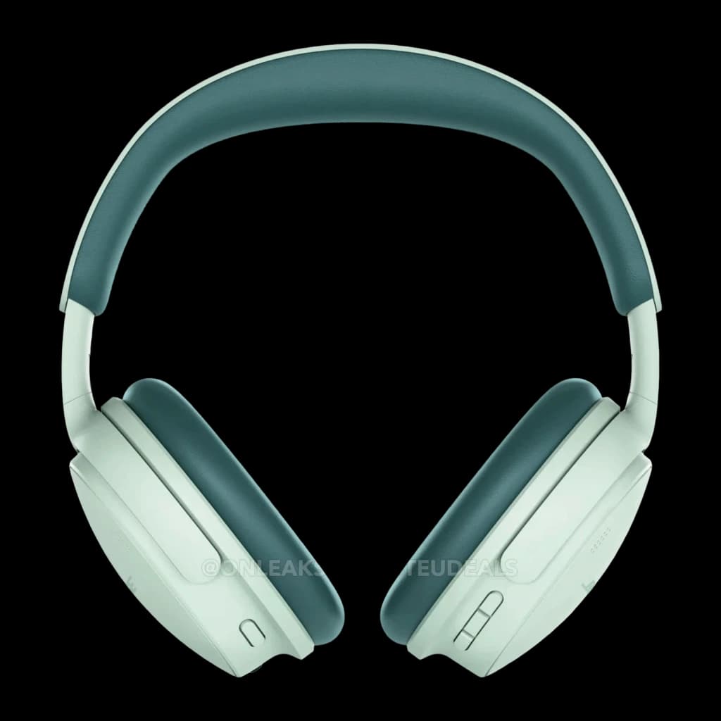 Casque Bose QuietComfort Headphones 2e Gén Réduction de Bruit Active Vert Menthe - arceau bicolore et coussinets