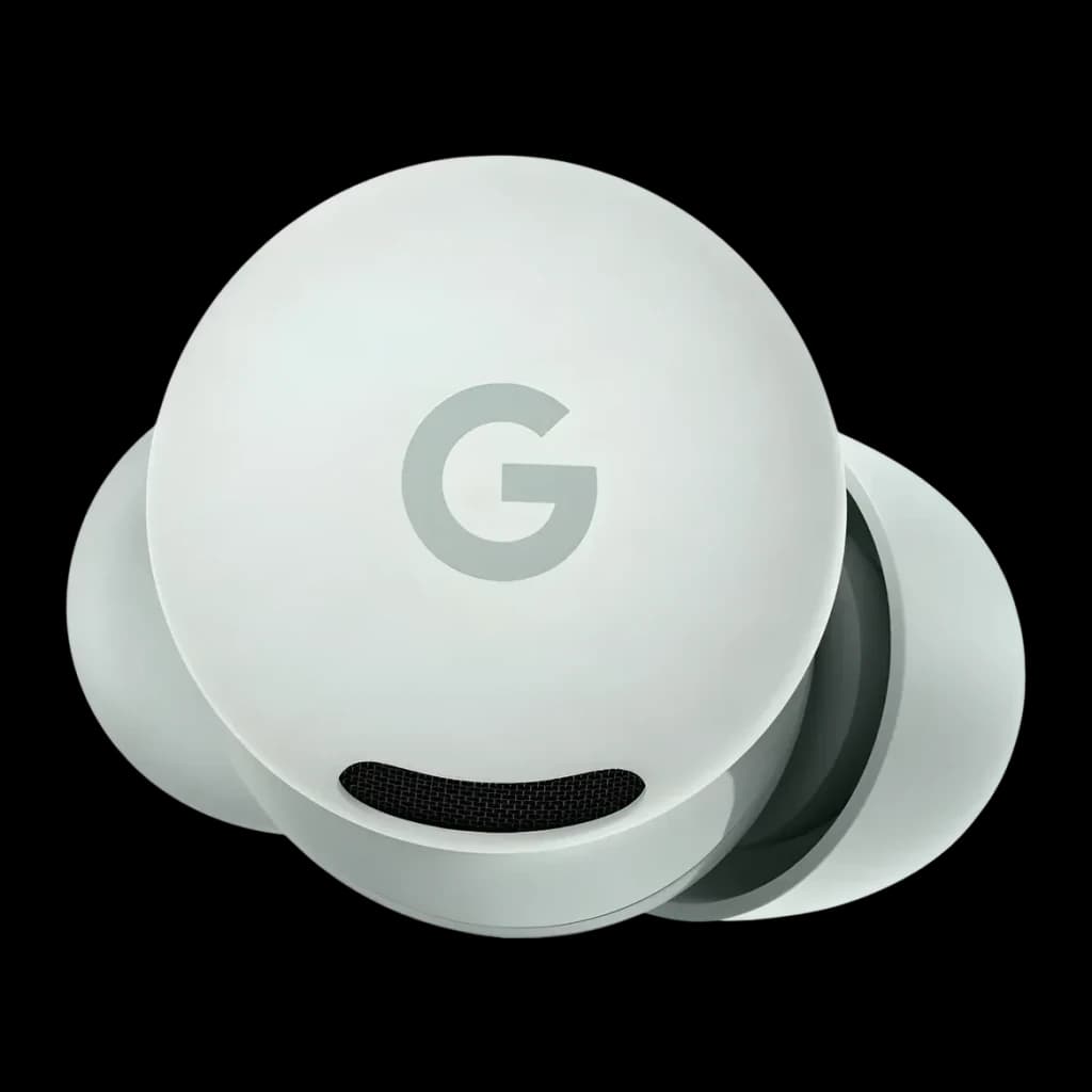 Auriculares Google Pixel Buds 2a Cancelación de Ruido In-Ear TWS Bluetooth 5.4 Gris - logo G y rejilla