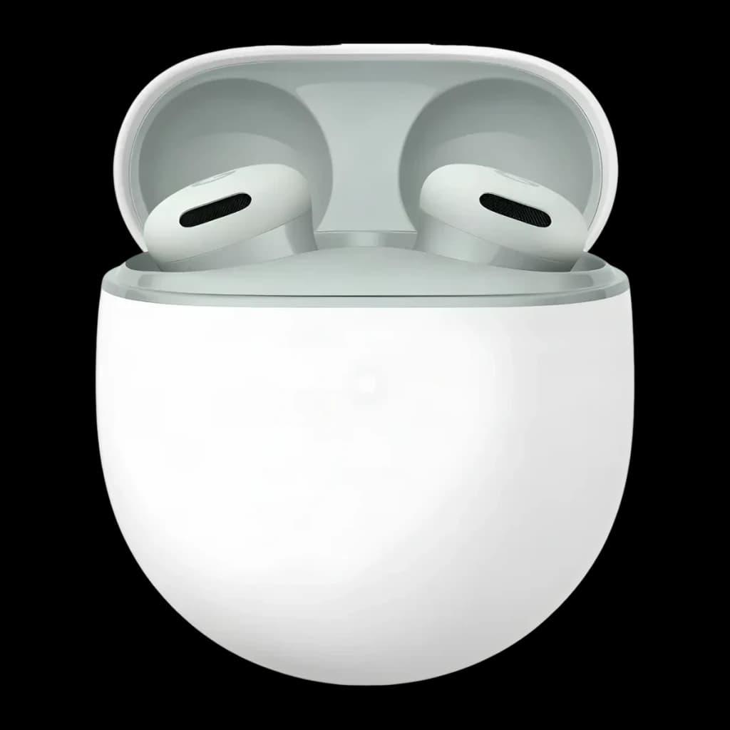 Auriculares Google Pixel Buds 2a Cancelación de Ruido In-Ear TWS Bluetooth 5.4 Gris - estuche abierto