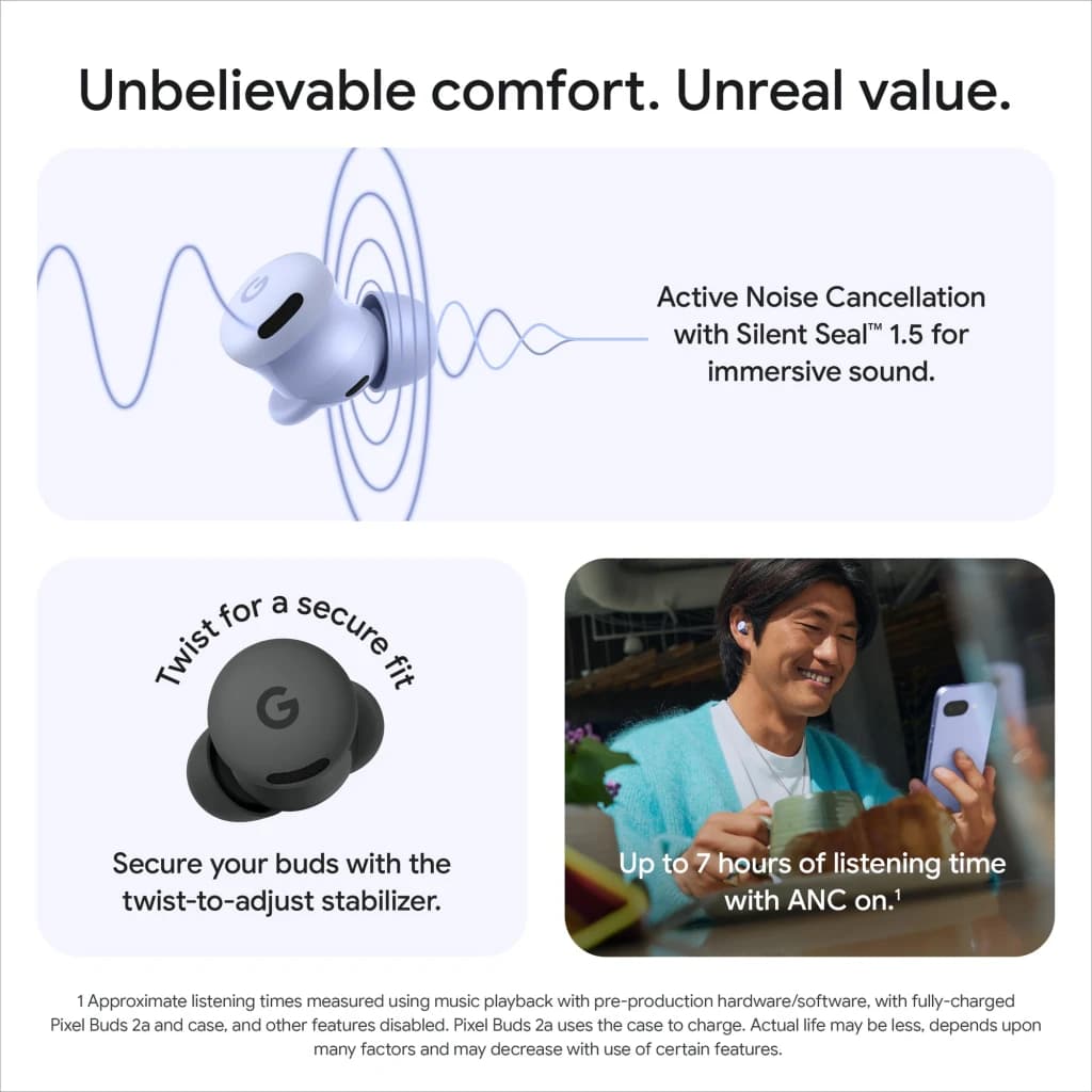 Google Pixel Buds Fruta del bosque - ANC Silent Seal 1.5