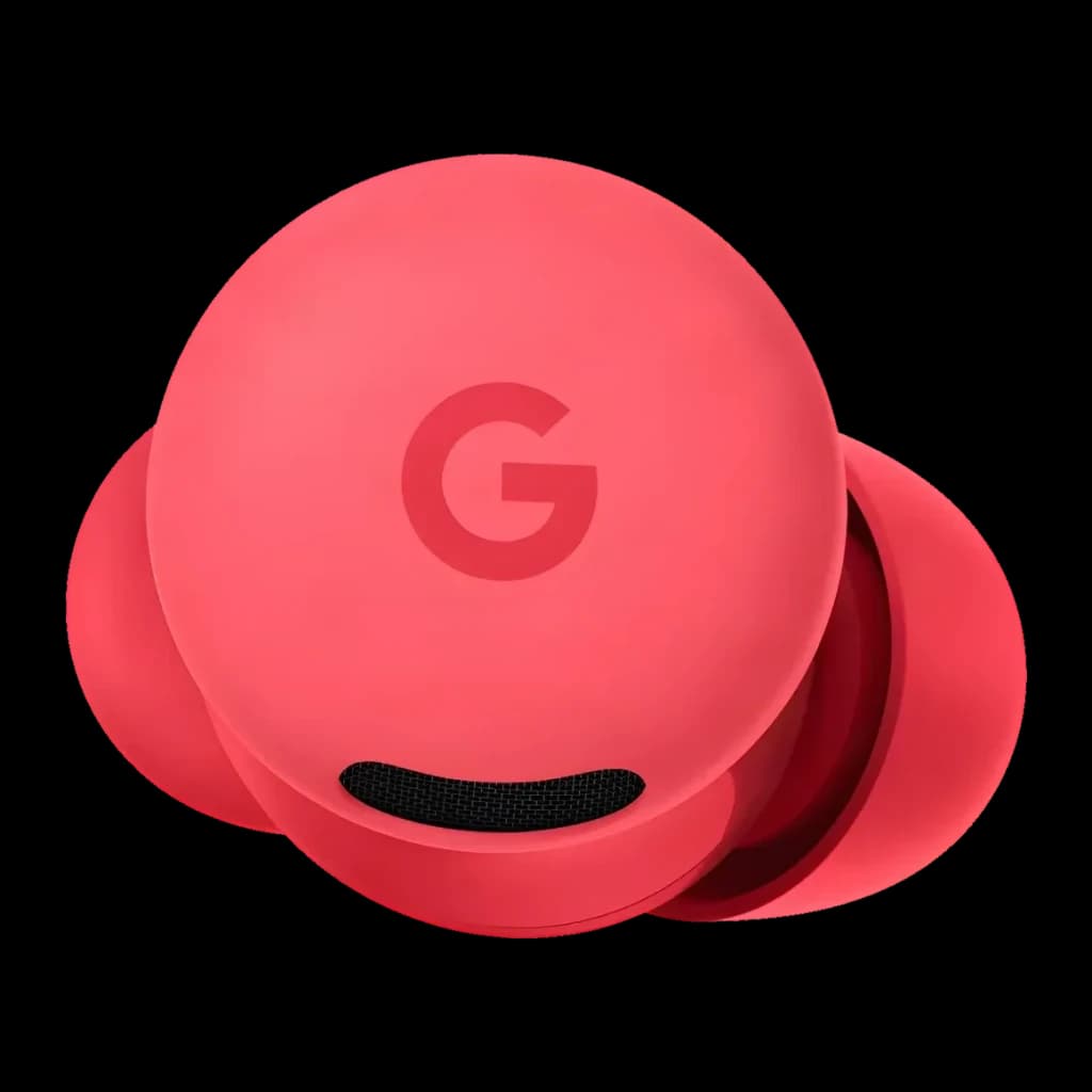 Google Pixel Buds Fruta del bosque - logo G y rejilla