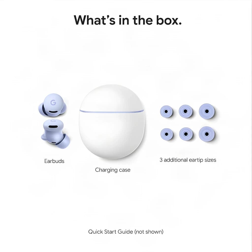 Auriculares inalámbricos Google Pixel Buds 2a Cancelación de Ruido TWS Bluetooth 5.4 Coral Fruta del bosque