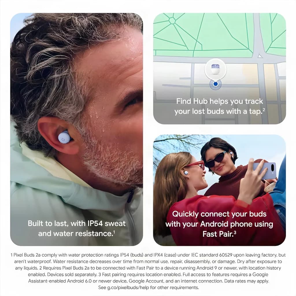 Google Pixel Buds Fruta del bosque - resistencia IP54