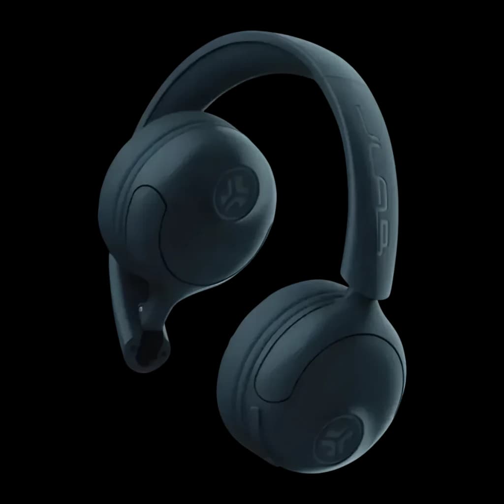 Auriculares de diadema JLab Audio Studio 2 Bluetooth 5.4 Azul - diadema, almohadillas y logo JLab