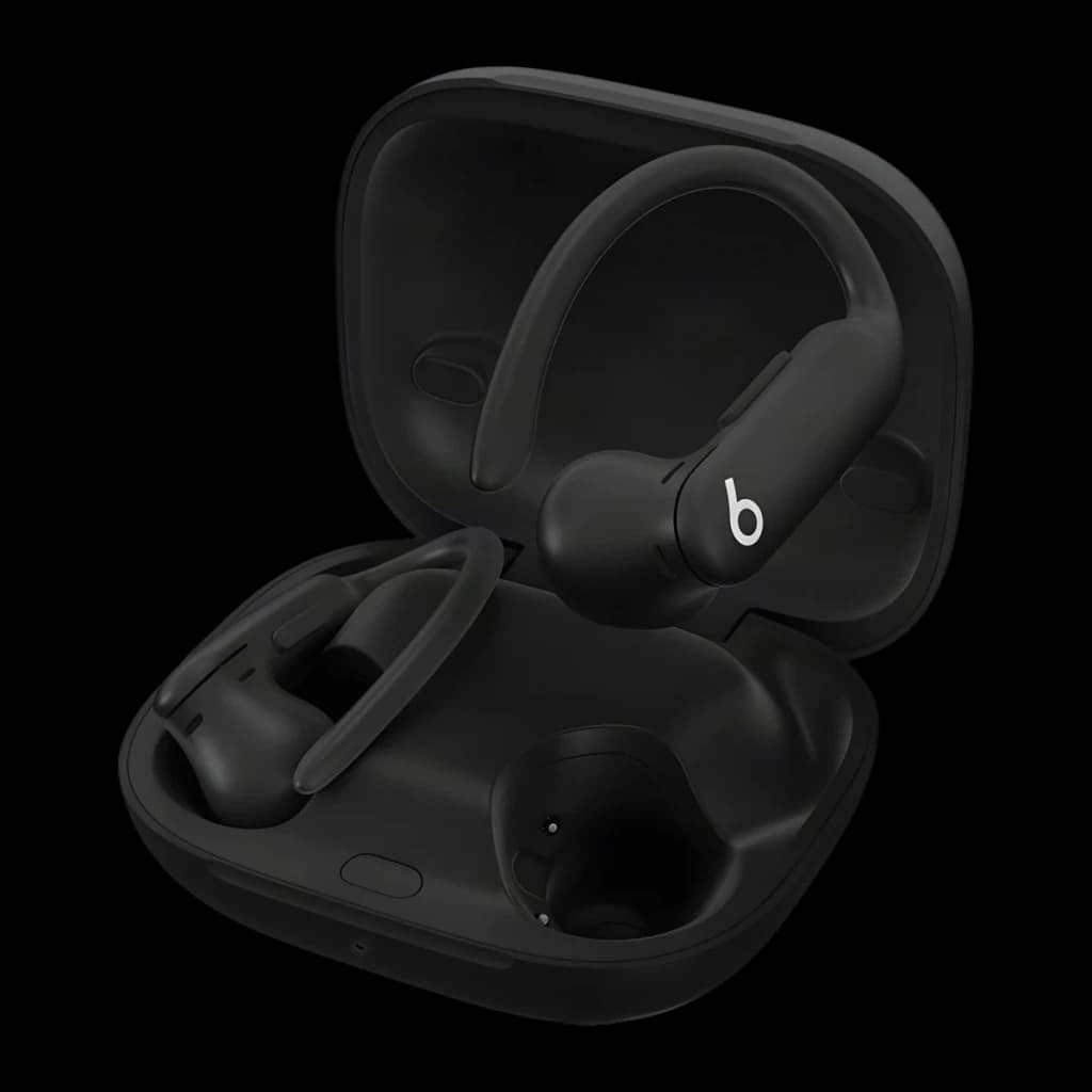 Auriculares Beats Powerbeats Pro 2 Cancelación de Ruido TWS In-Ear Negro Azabache - estuche abierto con ambos