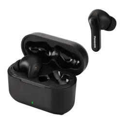 Auriculares true wireless Panasonic Cancelamento de Ruído Híbrido TWS Bluetooth 5.3 Preto RZ-B310W - estojo