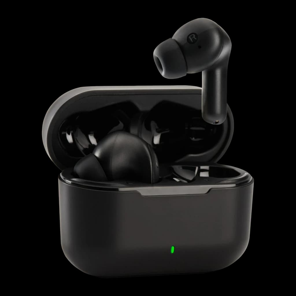 Auriculares true wireless Panasonic Cancelamento de Ruído Híbrido TWS Bluetooth 5.3 Preto RZ-B310W - 22 x 25 x 33 mm