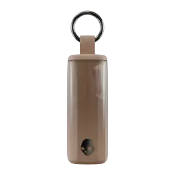 Écouteurs sans fil TWS Skullcandy Method 360 ANC Réduction de Bruit Beige - vue de face de l'étui beige avec anneau
