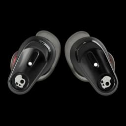 Écouteurs sans fil Skullcandy Method 360 ANC Réduction de Bruit TWS Noir - les deux écouteurs avec logo skull