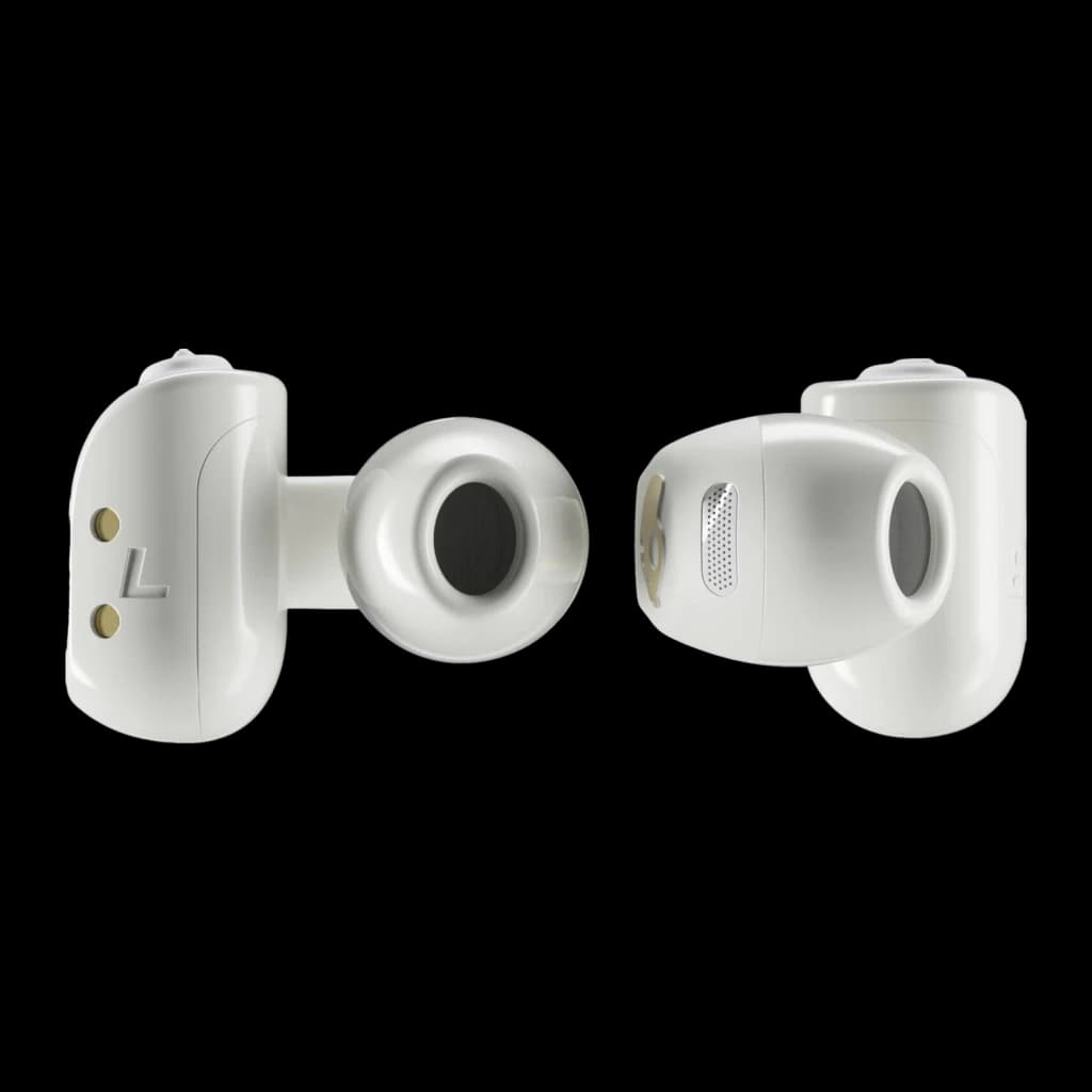 Écouteurs open-ear Skullcandy Push 720 Open Bluetooth 5.3 24h avec étui IP67 Bone/Or - 1,2 cm