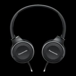 Auscultadores Panasonic Banda Cabo Jack 3,5mm Preto RP-HF100ME - arco e almofadas com logótipo Panasonic