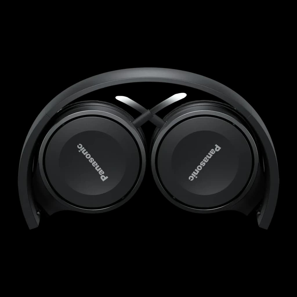 Auscultadores Panasonic Banda Cabo Jack 3,5mm Preto RP-HF100ME - cápsulas com logótipo Panasonic