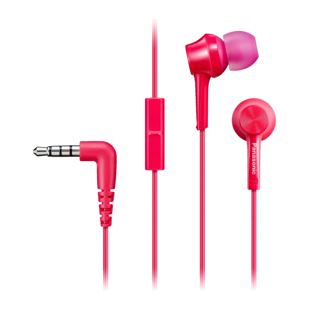 Auriculares Panasonic In-Ear Jack 3,5mm Rosa RP-TCM115