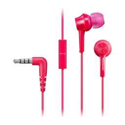Auriculares Panasonic In-Ear Jack 3,5mm Rosa RP-TCM115