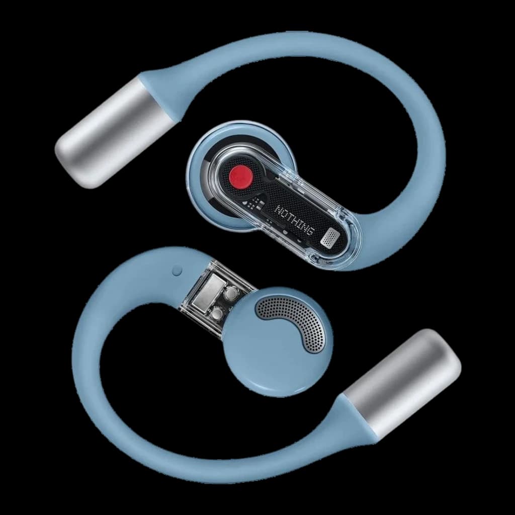 Auriculares Nothing Ear (open) Open-Ear Bluetooth 5.3 30h (com estojo) Azul - dois auriculares separados