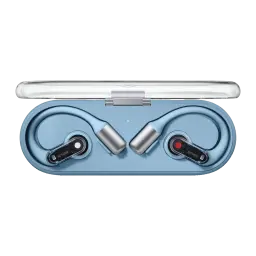 Auriculares Nothing Ear (open) Open-Ear Bluetooth 5.3 30h (com estojo) Azul - estojo aberto com ambos os