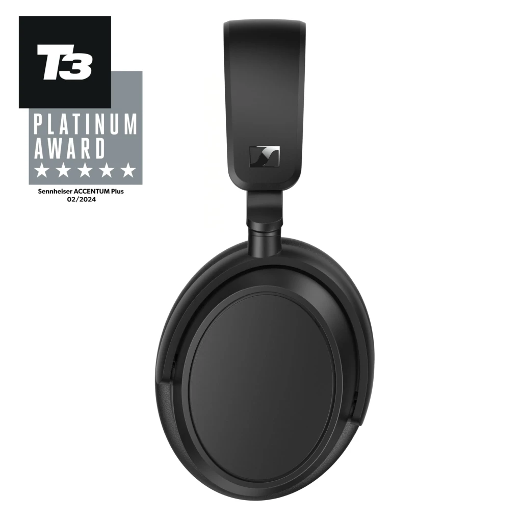 Auscultadores Sennheiser Accentum Plus Cancelamento de Ruído Banda Bluetooth 5.2 Preto - concha oval preta