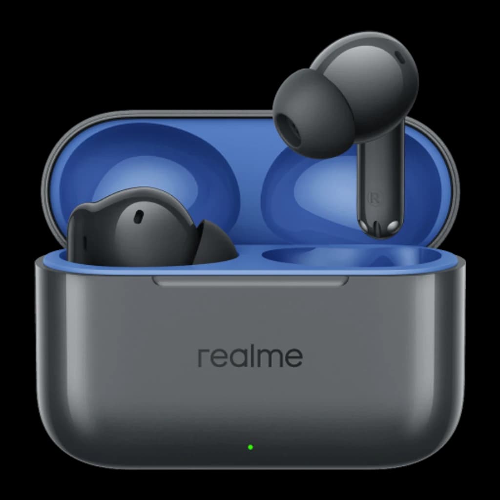 Écouteurs sans fil Realme Buds T200 Réduction de bruit ANC TWS In-Ear Gris