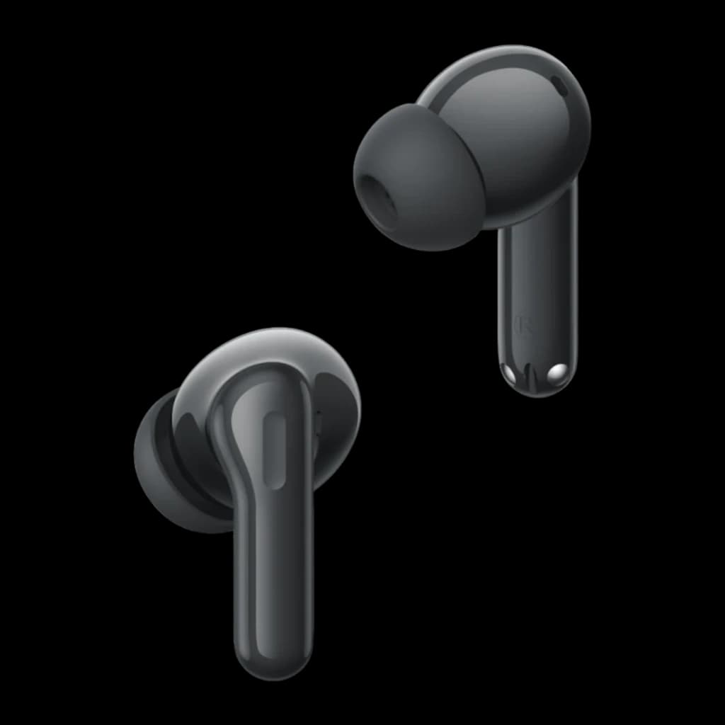 Écouteurs sans fil Realme Buds T200 Réduction de bruit ANC TWS In-Ear Gris - les deux écouteurs flottants, embouts
