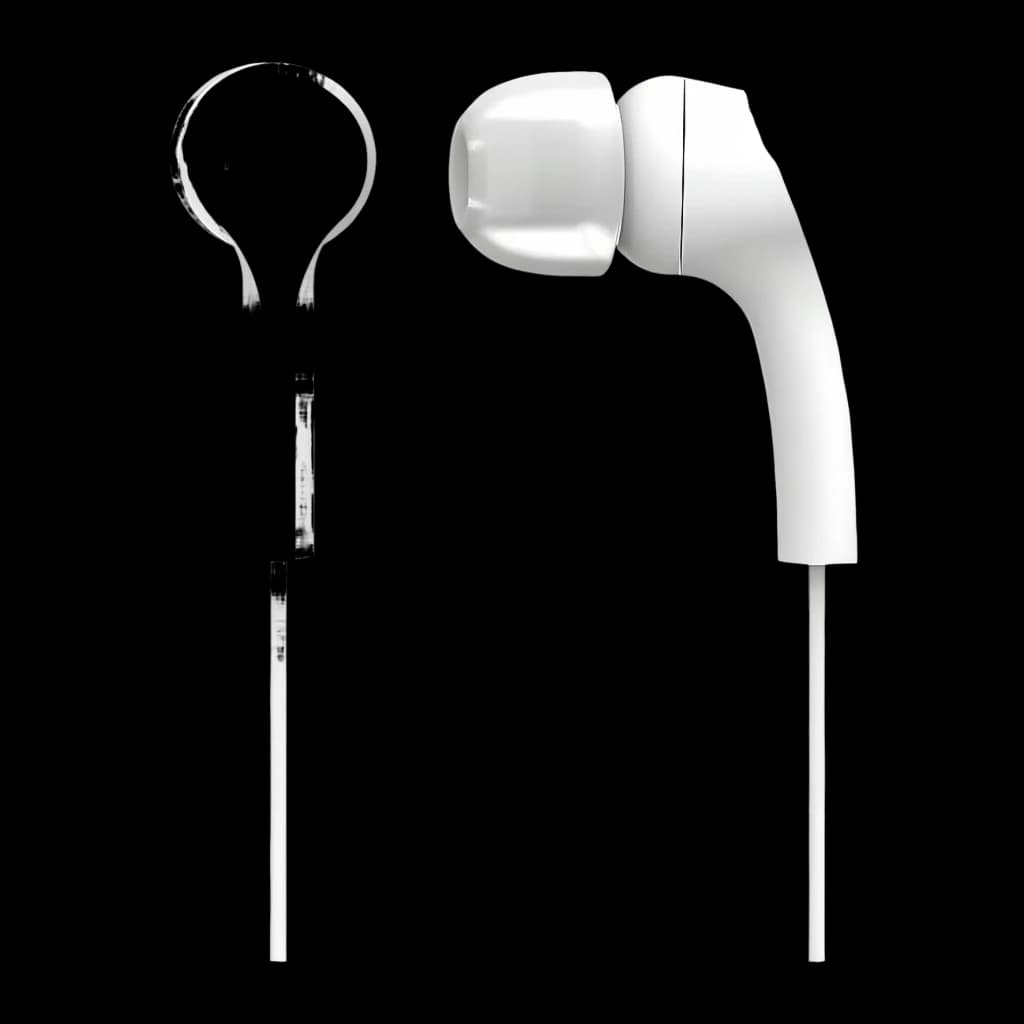 Auriculares Panasonic In-Ear USB-C Branco RP-TCM225 - auricular direito em primeiro plano e cabo com comando