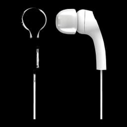 Auriculares Panasonic In-Ear USB-C Branco RP-TCM225 - auricular direito em primeiro plano e cabo com comando