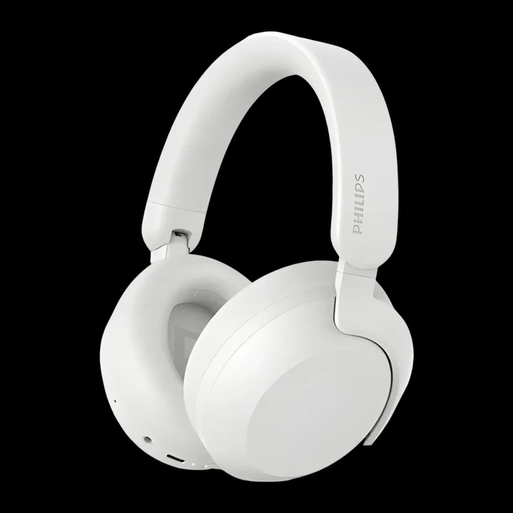 Auscultadores Philips Cancelamento de Ruído Híbrido Diadema Bluetooth 5.4 Branco TAH8000
