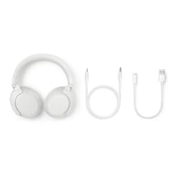 Auscultadores Philips Cancelamento de Ruído Híbrido Diadema Bluetooth 5.4 Branco TAH8000 - 112 dB