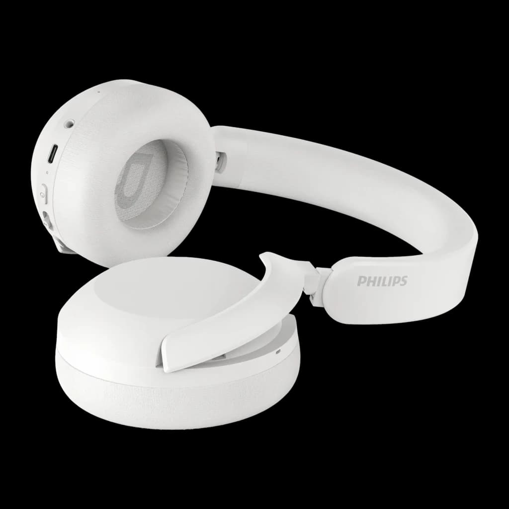 Auscultadores Philips Cancelamento de Ruído Híbrido Diadema Bluetooth 5.4 Branco TAH8000 - auricular aberto