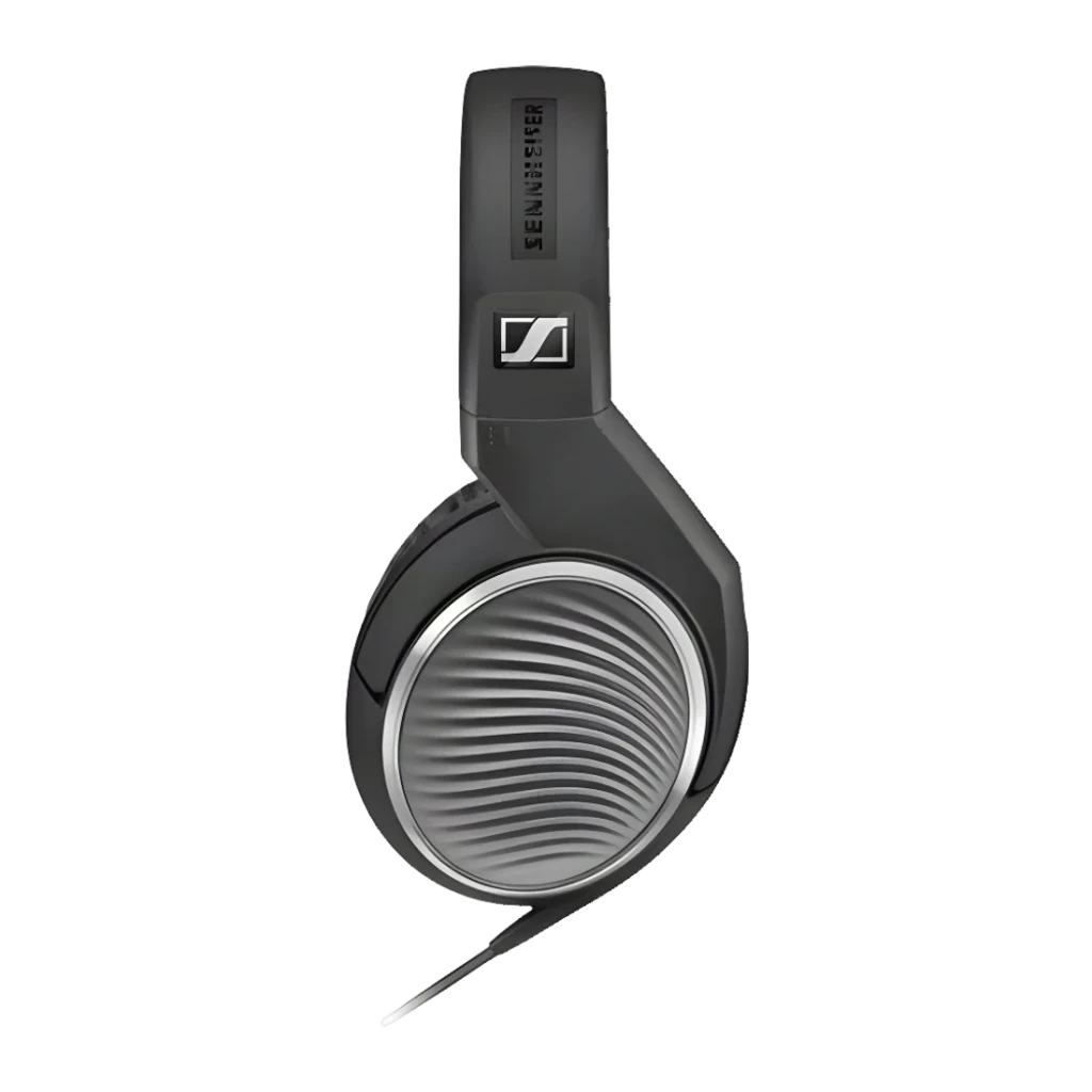 Auscultadores de banda Sennheiser HD 471G Jack 3,5 mm Preto - concha fechada com grelha ondulada e logótipo S
