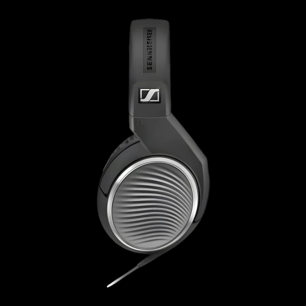 Casque audio Sennheiser HD 471G Jack 3,5 mm Noir - coque fermée à grille ondulée et logo S visible